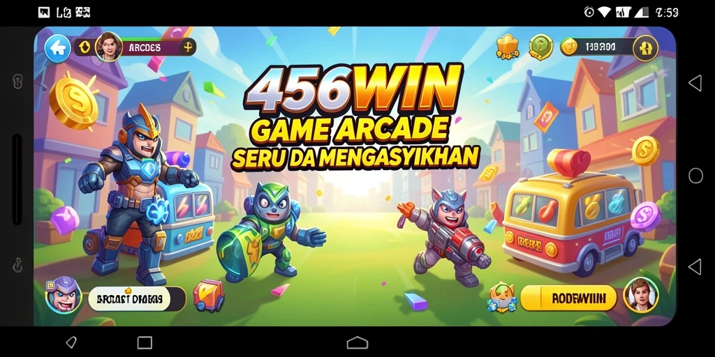 Tampilan antarmuka permainan 456WIN yang menawan dan penuh warna.