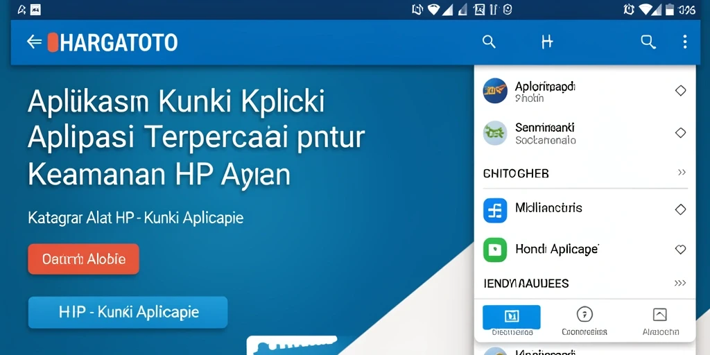 Tampilan antarmuka HARGATOTO yang sederhana dan efektif.