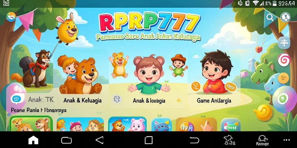 Antarmuka menarik dan ramah anak dari RPRP777.